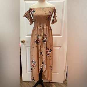Floral Smocked Maxi Dress
